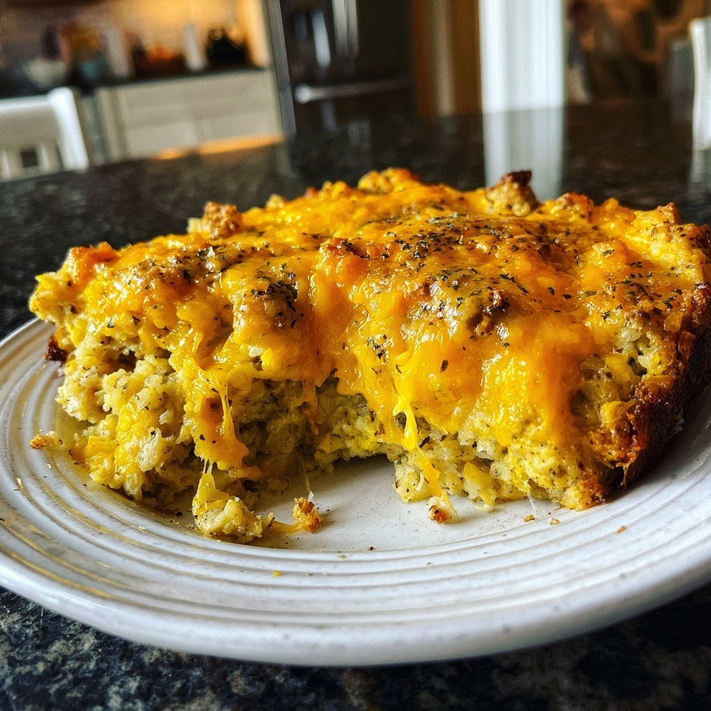 Cheesy Chicken And Rice Casserole