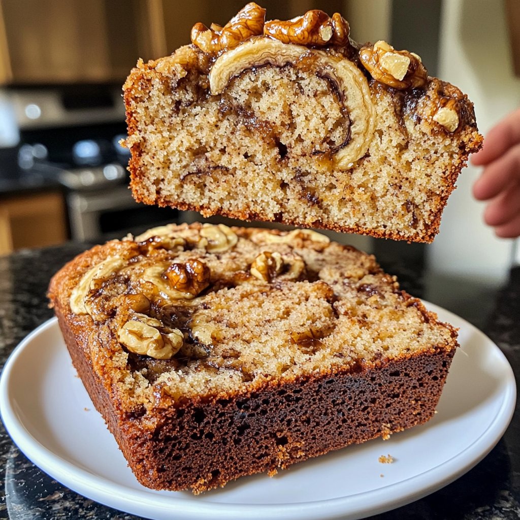 Banana Bread with Soft Crumb
