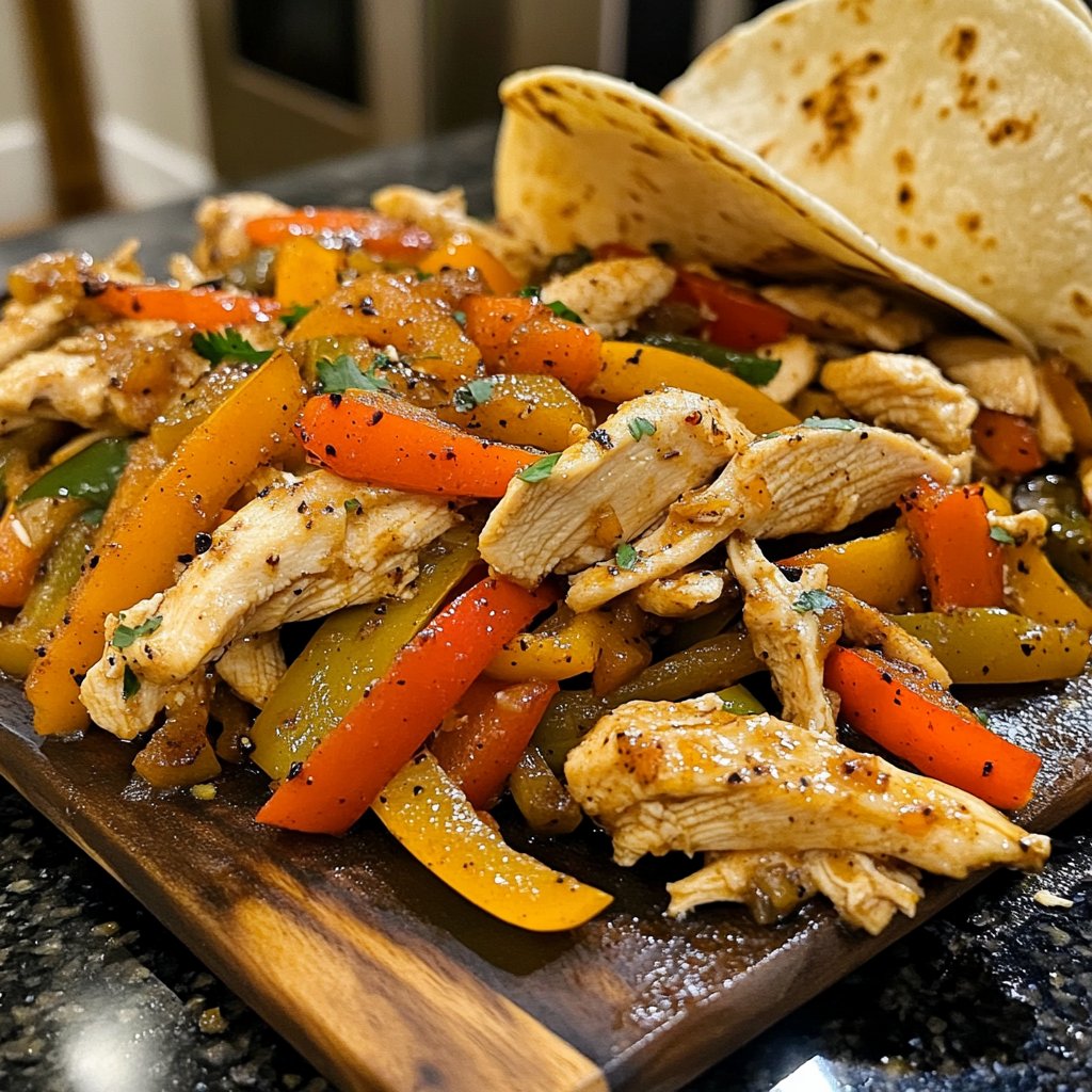 Cozy Crockpot Chicken Fajitas