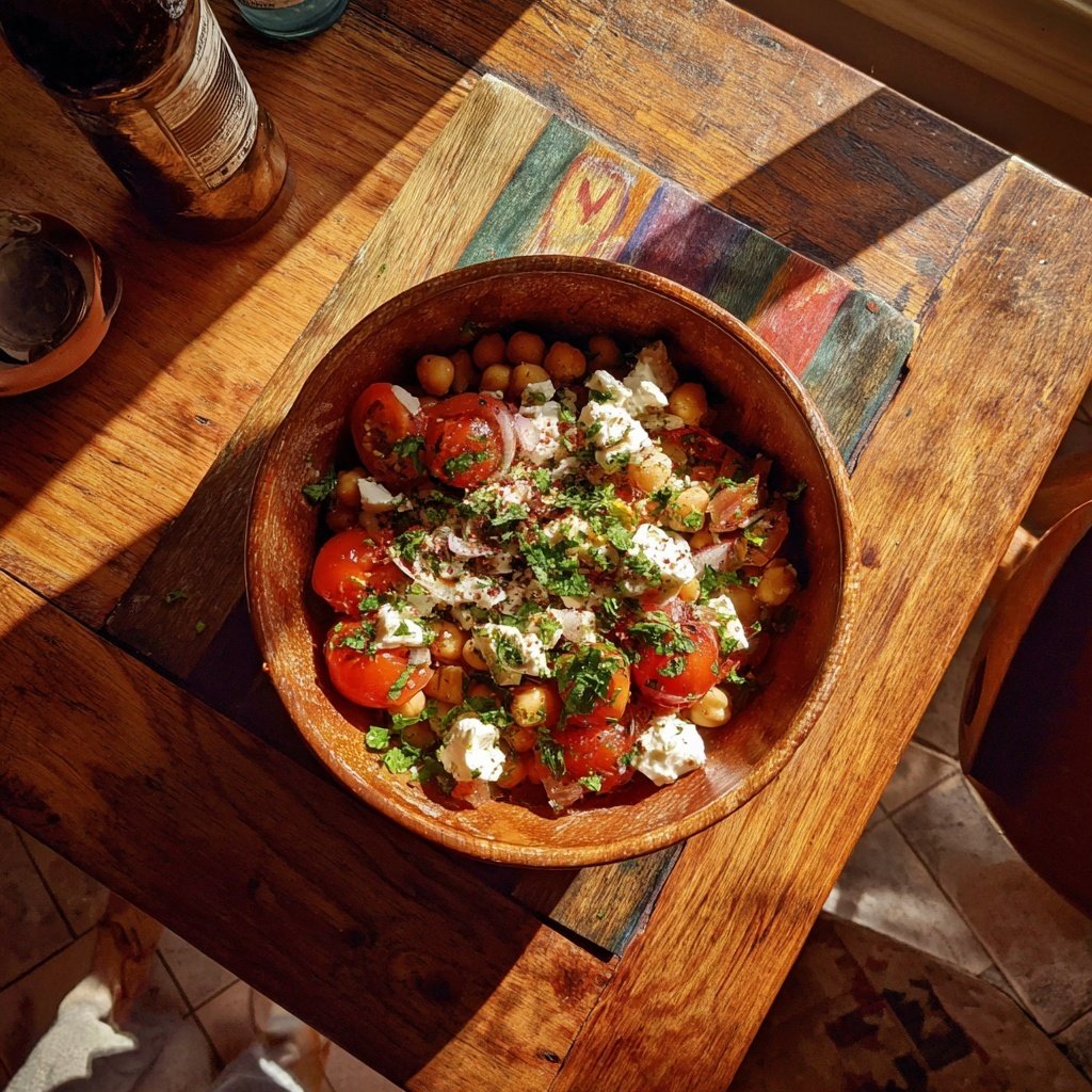 Mediterranean Chickpea Tomato Bowl
