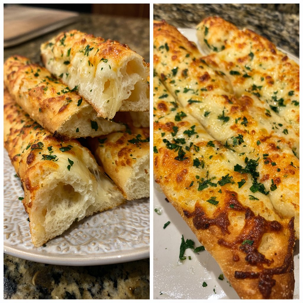 Super Bowl Party Food Cheesy Breadsticks