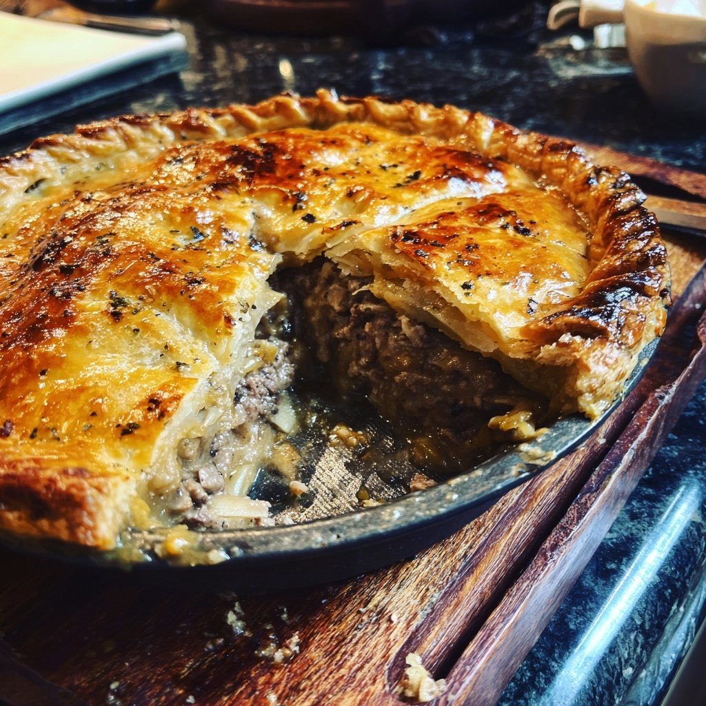 Comfort Food Beef and Mushroom Pot Pie