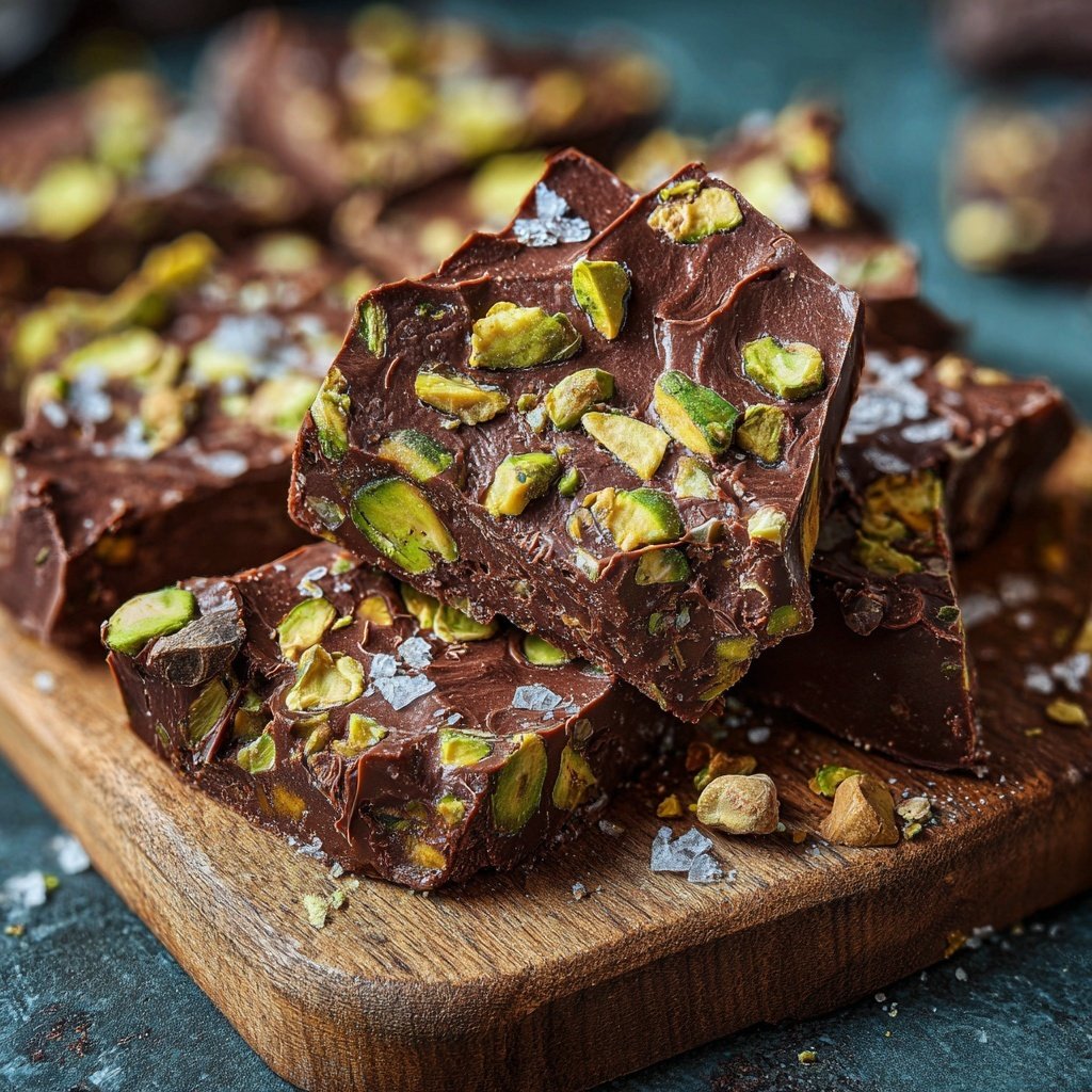 Chocolate Pistachio Fudge