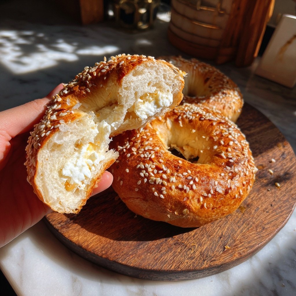 Air Fryer Yogurt Bagels
