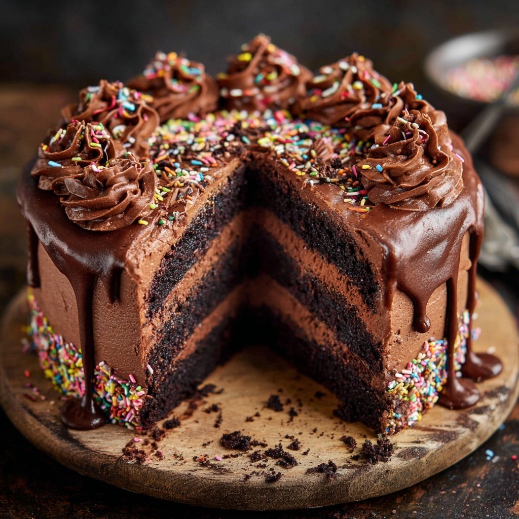 Chocolate Buttercream Celebration Cake