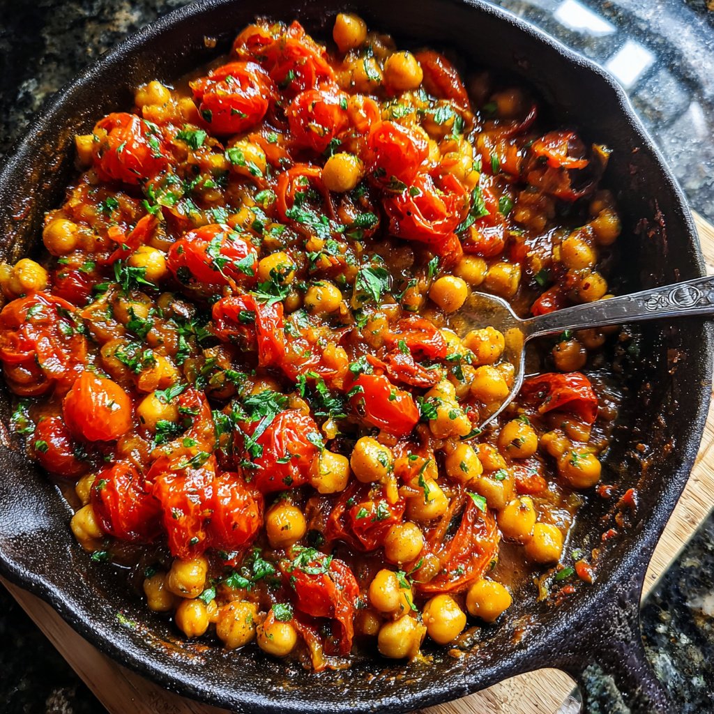 Spiced Chickpea Tomato Skillet