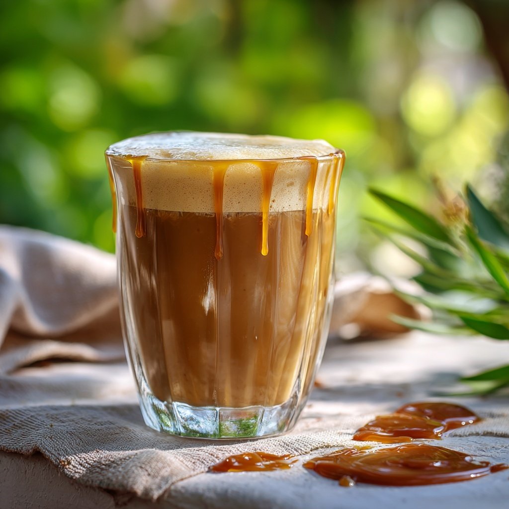 Vanilla Caramel Blended Coffee Drink