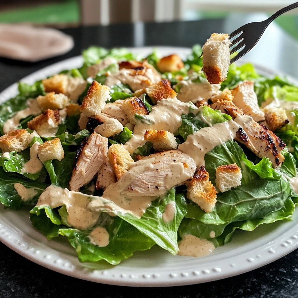 Homemade Chicken Caesar Salad Recipe
