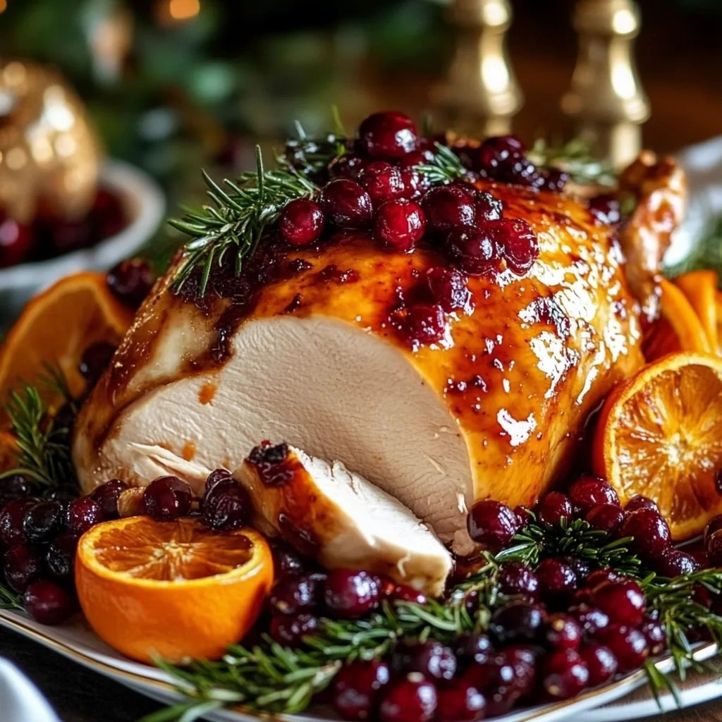 Perfect Cranberry Orange Glazed Turkey Breast for the Holidays